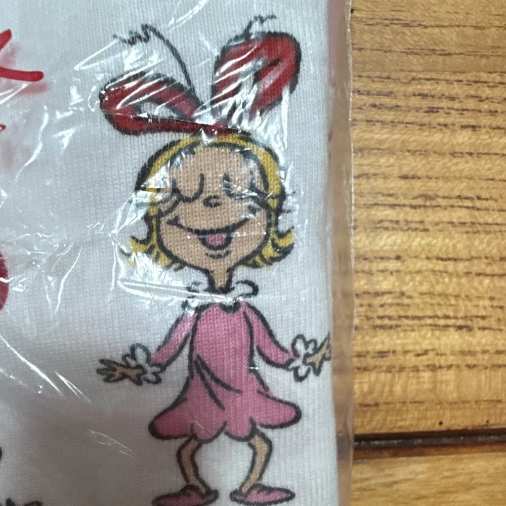 Hanna Andersson Grinch Cindy Lou Who Snug Fit Organic Cotton Pajamas 120cm